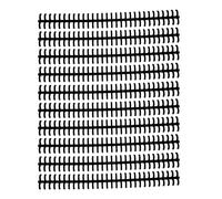 PLASTIC BINDING COMB DURABLE WEAR RESISTANT 10MM 30 HOLE CUTTABLE LOOSE LEAF BINDING SPINE FOR STUDENT OFFICE (Black)