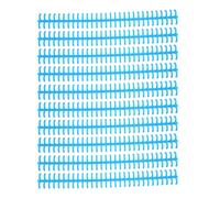 PLASTIC BINDING COMB DURABLE WEAR RESISTANT 10MM 30 HOLE CUTTABLE LOOSE LEAF BINDING SPINE FOR STUDENT OFFICE (Blue)