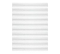 PLASTIC BINDING COMB DURABLE WEAR RESISTANT 10MM 30 HOLE CUTTABLE LOOSE LEAF BINDING SPINE FOR STUDENT OFFICE (White)