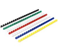 Plastic Binding Combs,20 Sheet Capacity,6 Mm,21 Ring Binding Spine,A4,Multi-Colour,Pack Of 100