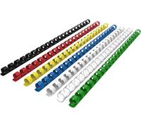 Plastic Binding Combs,21 Rings,90 Sheet Binding Capacity,12mm Multi-Color Comb Binding Spine,A4,Pack Of 100