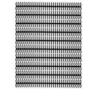 Plastic Binding Rings 12mm Diameter | 34 Hole Split Loose Leaf Spine for 85 Sheets | Detachable Binding Loop for Office/School/Home | 10PCS Reusable (Noire)