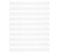 Plastic Binding Rings 12mm Diameter | 34 Hole Split Loose Leaf Spine for 85 Sheets | Detachable Binding Loop for Office/School/Home | 10PCS Reusable (Transparente)