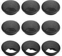 Plastic Cable Opener,9 Pieces Office Cable Opener,60 mm Desktop Cable Cover,Recessed Cable Tidy for Organizing Wires,Solution for Office and Home Table Cable