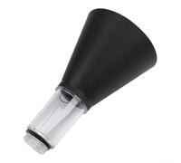 Plastic Car Oil Funnel Threaded 21cm Black Red(Black)