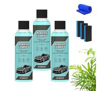 Plastic Clarify, Plastic Clarify For Cars, Waterless Spray Wax, Plastic Rubber Leather Restorer For Cars 120 ML, Detailer For Car Interiors & Exteriors (3PCS)