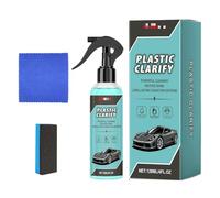 Plastic Clarify Pzt318 Spray restaurateur de garnitures noires pour intérieur et extérieur de voiture - Nettoyant et après-shampoing caoutchouc/cuir/vinyle - Restauration plastique non grasse - 120 ml
