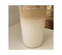 Plastic Coffee Cup Large Capacity Cute Water Cup with Straw Lid for Summer Cold Drinking Recipe of Summer 700ml