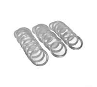 Plastic Coin Holders 33mm Clear Round Storage | 100 pieces, 33mm diameter, pour crystal clear view, snap-lock design, protects from scratches