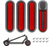 Plastic Cover Electric Scooter With Reflective Strip Xiaomi Pro 2 Reflective Rear Wheel Covers For Xiaomi M365/Pro/Pro2/1s/Essential/Scooter 3 (Red)