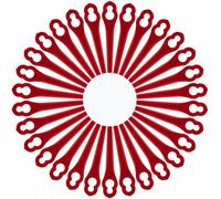 Plastic Cutting Blades,50 x Replacement Plastic Blades 83 mm Lawn Mower Garden Accessories Compatible with Einhell GC-CT 18/24 Li Bosch ART23 LI Accutrim Easytrim Accu