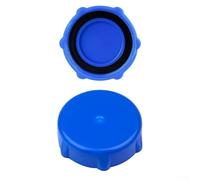 Plastic Drain Valve Cap 1.85in with Rubber Seal(Blue)