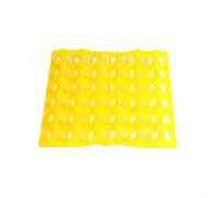 Plastic Egg Tray 30 Count Stackable Red(30 pieces (yellow)) | Holds 30 eggs securely, prevents breakage, stackable design, red plastic, farm transport