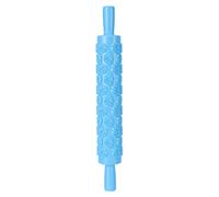 Plastic Fondant Rolling Pin Cake Embossing Tool for Baking Pastry Decorating Supplies (No. 15 Rose)