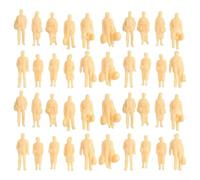 Plastic H0 Figures 1:87 Scale 60pcs Mixed Poses | Standing poses, 1:87 HO scale, plastic material, mixed batch colors, train layout essential