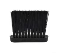 Plastic Handle Fireplace Brush Small 9.7cm Black Bristle(L) | Small 9.7cm size, 7cm PP bristles, plastic handle, black finish, deep ash cleaning