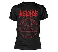 Plastic Head Deicide T Shirt 30 Years of Blasphemy Band Logo Nouveau Officiel Homme Noir Size L