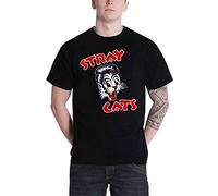 Plastic Head Stray Cat Logo T-Shirt, Noir (Black), Large Homme
