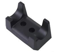 Plastic Rowing Bar Grip Base Fixed Mount 10cm | plastic build, secure handle fixation, prevents slipping, black finish, gym essential