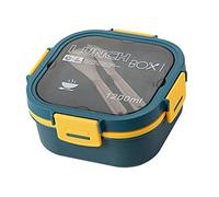 Plastic Salad Container with Compartment Design (Bleu, 1200ml)