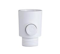 Plastic Shower Head Arm Diverter One-Button Flow Limiter Sprayer Shut-Off Switch Water Pressure Control Water Flow Regulator(White)