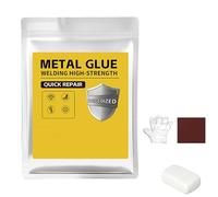 Plastic Steel Mud Iron Glue, 160g Welding-Like Adhesive, Heat&Waterproof Sandable Epoxy Glue for Metal Repair, Wall Hole Filling,Plastic/Wood/Ceramic Fixing,High-Strength Auto Body Filler (White,1PCS)