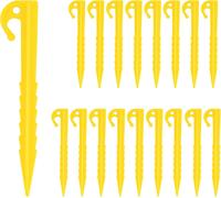 Plastic Tent Nails,20 Pieces Spiral Tent Pegs,14.3 Cm Plastic Tent Pegs,Camping Pegs,Ground Anchor Pegs,Beach Ground Grass,Pegs