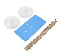 Plastic Wall Mounted Bird Standing Rack, Parrot Shower Perch with Dual Suction Cups, Reusable Non - Toxic Bath Stand Featuring Wooden Perch for Small to Medium Birds, Ideal for Tra (Zanthoxylum