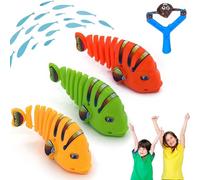 Plastic Wind-Up Wiggle Fish Toys, 2024 New Creative Clockwork Swinging Cartoon Fish Toys, Fun Pet Clockwork Wiggle Fish Toys, Interactive Toys for Birthday Party Gift (3pcs)