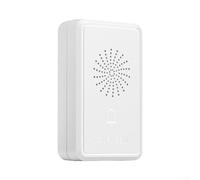 Plastic Wired Doorbell DC12V Compact White Design | DC12V wired power, no batteries needed, 90dB loud ring, 4-wire setup, pour access control ready