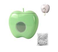 Plastic Wrap Storage Box, Plastic Wrap Dispenser, Cling Film Cover Cling Bag Box, Multifunctional Plastic Wall-mounted Kitchen Storage, Punch- free Large Capacity Plastic Wrap Storage Box (Green)