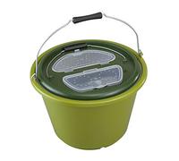 Plastica Panaro - Seau de pêche Double pour la Vie de Couleur Verte, sans oxygénateur, avec capacité de 18 litres
