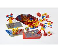 Plasticant Mobilo 270 Kit de Jeu Monsters, 134 pièces et 12 Instructions de Montage Monstre, Instructions de Jeu (français Non Garanti), Sac en Maille 270, Rouge, Jaune, Bleu