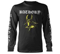Plastichead Bathory Goat Band Logo Long Sleeve T Shirt Size S