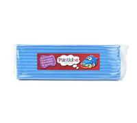 Plasticine 400 g, bleu fluo, pâte à modeler pour animateurs et modélistes, facile à mouler, idéale pour les sculptures, les modèles et Stop-Motion