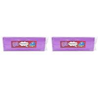 Plasticine 400 g - Violet fluo #03 - Pâte à modeler pour animateurs et modélistes - Facile à façonner - Idéale pour les sculptures, les modèles et les stop-motion (Lot de 2)