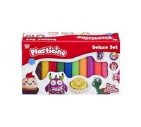 Plasticine Kit de recharge Deluxe - Pâte à modeler 16 couleurs avec outils et instructions (français non garanti) - Réutilisable, non durcissable, pour un jeu créatif à partir de 5 ans