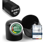 Plasticmetall Lot de 10 capuchons de protection ronds en PVC de 25 mm - Surface stable - Embouts de tuyau pour tubes ronds - Capuchons de protection de tuyaux, capuchons d'extrémité, protection de