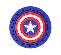 Plasticolor 000653R01 Marvel Captain America Auto Car Truck SUV Porte-gobelet Dessous de Verre Lot de 2 Bleu