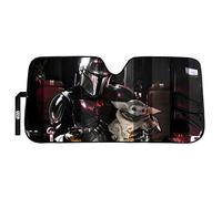 Plasticolor 003952R01Star Wars - Pare-soleil Mandalorian l'enfant Accordéon pour voiture camion ou SUV