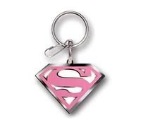 Plasticolor 004030R31 Supergirl DC Comics Porte-clés en émail Rose