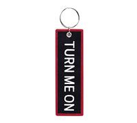 Plasticolor 004511R01 Porte-clés Turn Me On Strap, Noir, blanc et rouge, Large