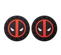 Plasticolor Marvel Comics Deadpool 001965R01 Lot de 2 Porte-gobelets pour Voiture, Camion, SUV