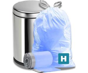 Plasticplace Code H Lot de 100 sacs de recyclage bleus avec cordon de serrage, 34 litres, 47 x 71,1 cm