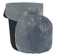 Plasticplace Lot de 100 sacs poubelle de 1,5 mm à 100 sacs poubelle argentés de 1,5 m x 99,1 cm