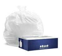 Plasticplace Lot de 150 sacs poubelle de 100 litres - 0,7 mm - Blancs - 83,8 x 99,1 cm