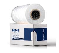 Plasticplace Lot de 250 sacs à vêtements transparents 65 mil, 53,3 x 17,8 x 182,9 cm