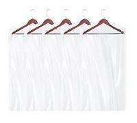 Plasticplace Lot de 50 sacs à vêtements transparents │ Sacs à vêtements en plastique ││ 1,0 m│ 53,3 x 10,2 x 137,2 cm