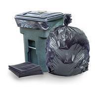 Plasticplace Sacs poubelle de 300 à 240 litres │ 1,5 mm │ Sacs poubelle noirs très résistants │ 154,9 x 172,7 cm (lot de 50)