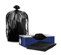 Plasticplace Sacs poubelle de 35 gallons, 1,5 mil, 83,8 x 122,9 cm (l x H), noir, 100 par caisse